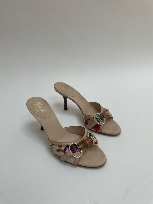 gucci bamboo buckle heel